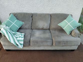 Grey Three-Seat Sofa