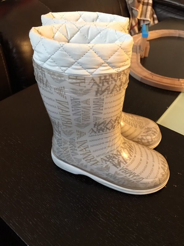 Toddler Armani Rain Boots Size 7
