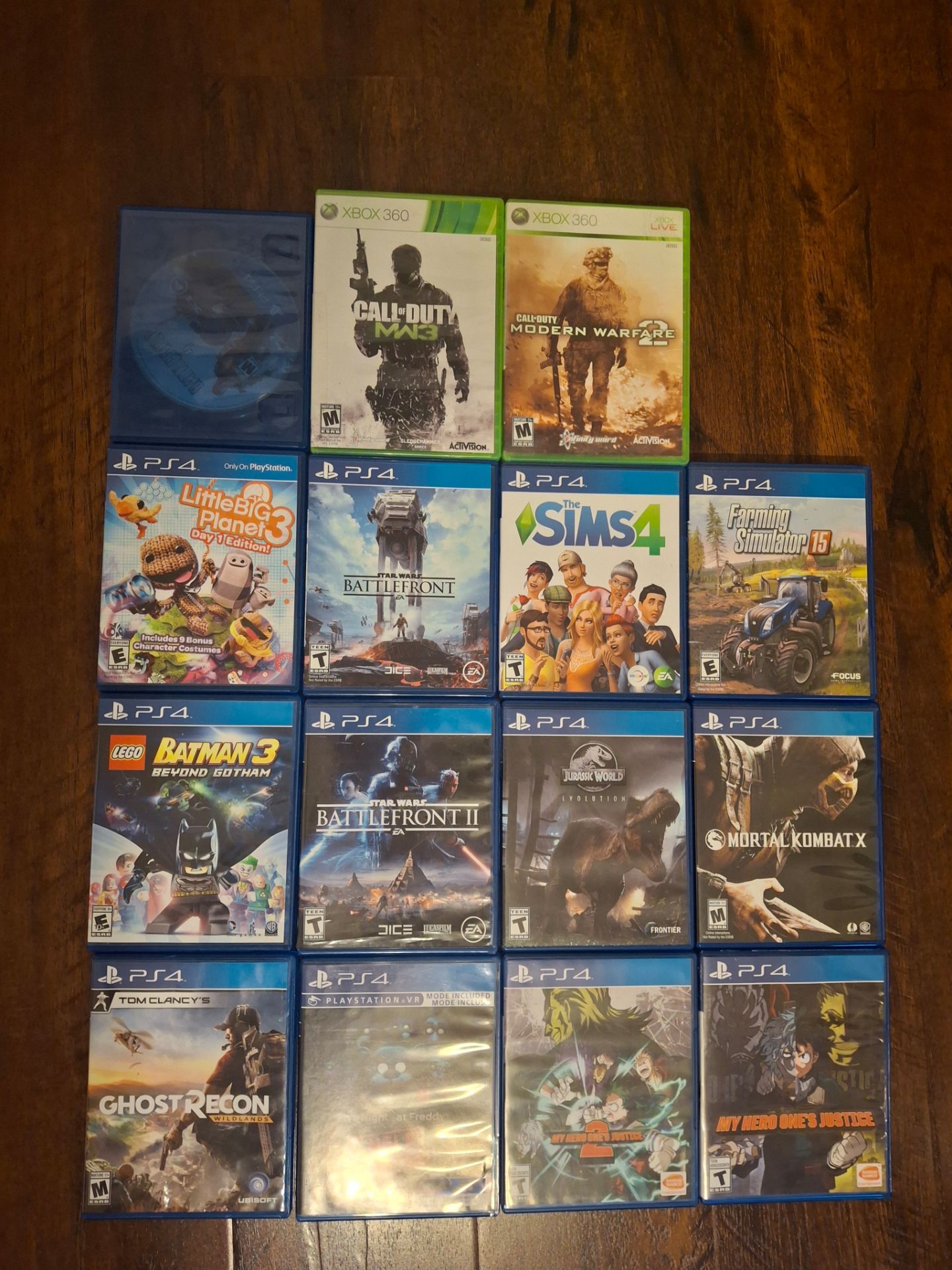 Ps4 + xbox 360 videogames