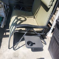 Recliner chair with little table on side