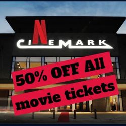 50% off all Cinemark movie tickets