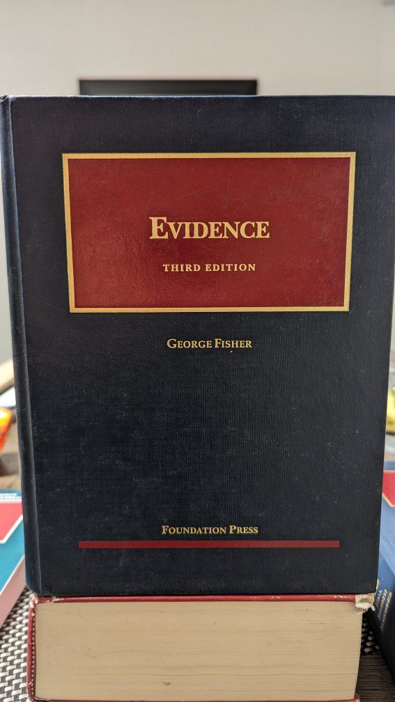 Evidence George Fisher 3rd Third Edition W/ Supplement 