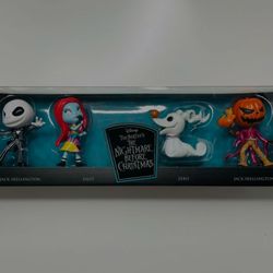 Jada Toys Nightmare Before Christmas Metalfig 2.5 Inch Action Figure Set 4 Pack