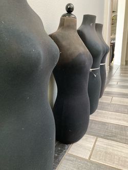 Black Fabric Mannequins Torso