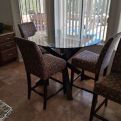 Glass Table And Chairs