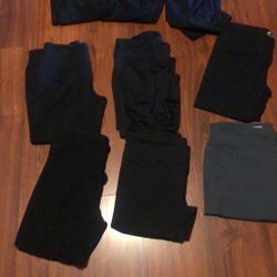Womens  Workout Bundle mid calf Leggings Size L