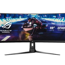 Asus ROG Strix XG49VQ 49” Curved Gaming FreeSync Monitor 144Hz Dual Full HD HDR Eye Care with DP HDMI Black