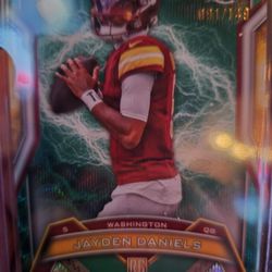 2024 Topps Resurgence Jayden Daniels Rookie Teal Surge 091/149