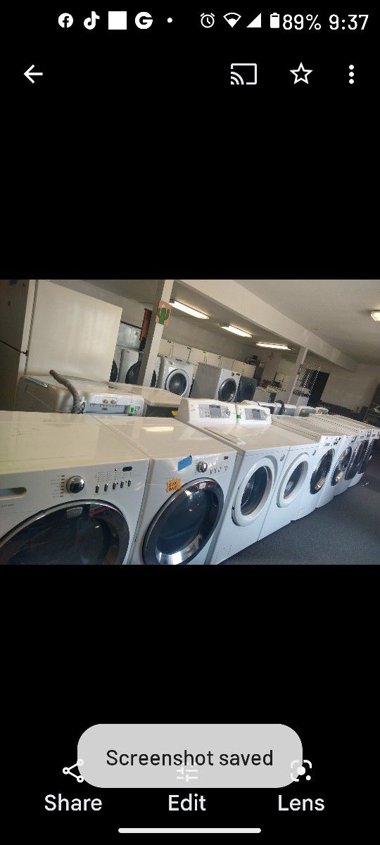 Washers, Dryers, Refrigerators, Stoves, TVs