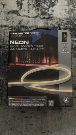 Monster Smart Illuminessence Neon 16.4ft/5m Indoor/Outdoor Multicolor LED Light Strip.