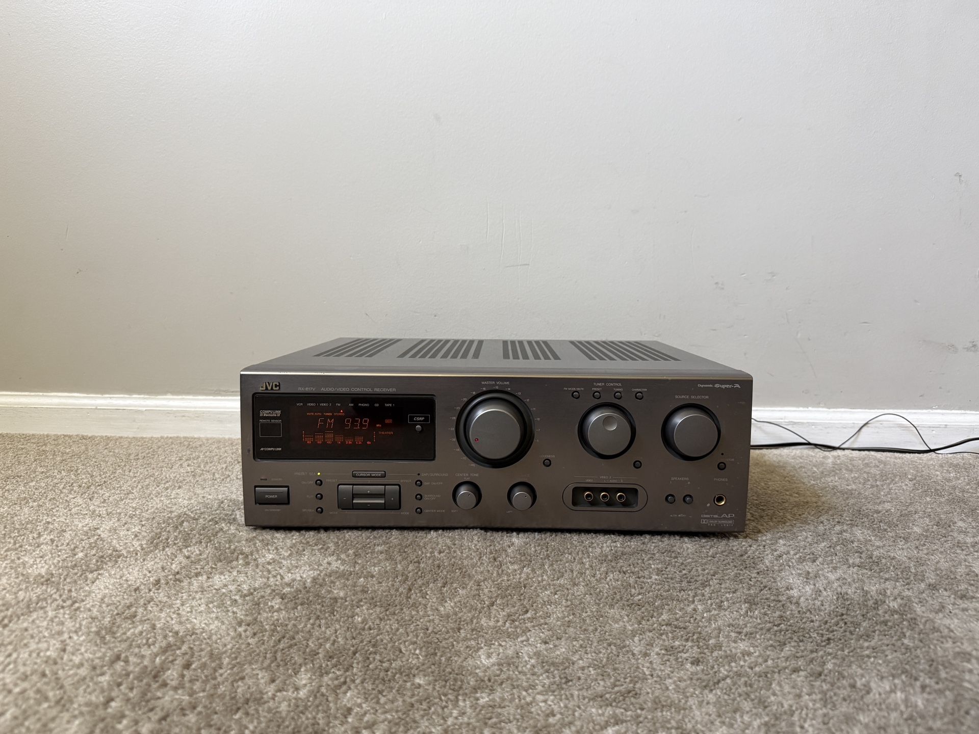 JVC RX-817V Home Stereo Audio Receiver Amplifier