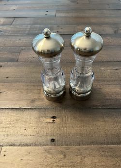 Salt And Pepper Grinder Set Stainless Steel