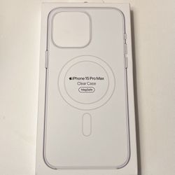 New iPhone 15 Pro Max Apple Clear MagSafe Case