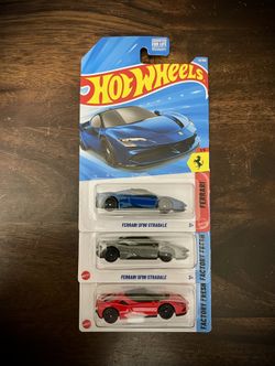 Lot Of 3 Hot Wheels FERRARI SF90 STRADALE Three Colors Red Grey Blue 2025 2026