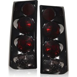 Tail Light Compatible With 2003-2023 Chevy Express GMC Savana Van 1 3500 Driver and Passenger Side Rear Light Brake Lamps (Black Smoke)