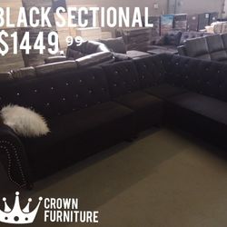 Black Sectional 