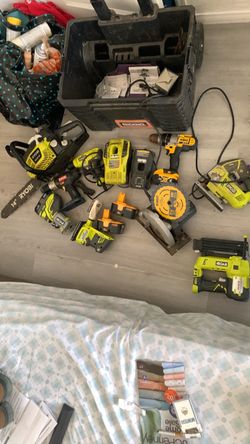 Ryobi & DeWalt Power Tool Lot with Batteries