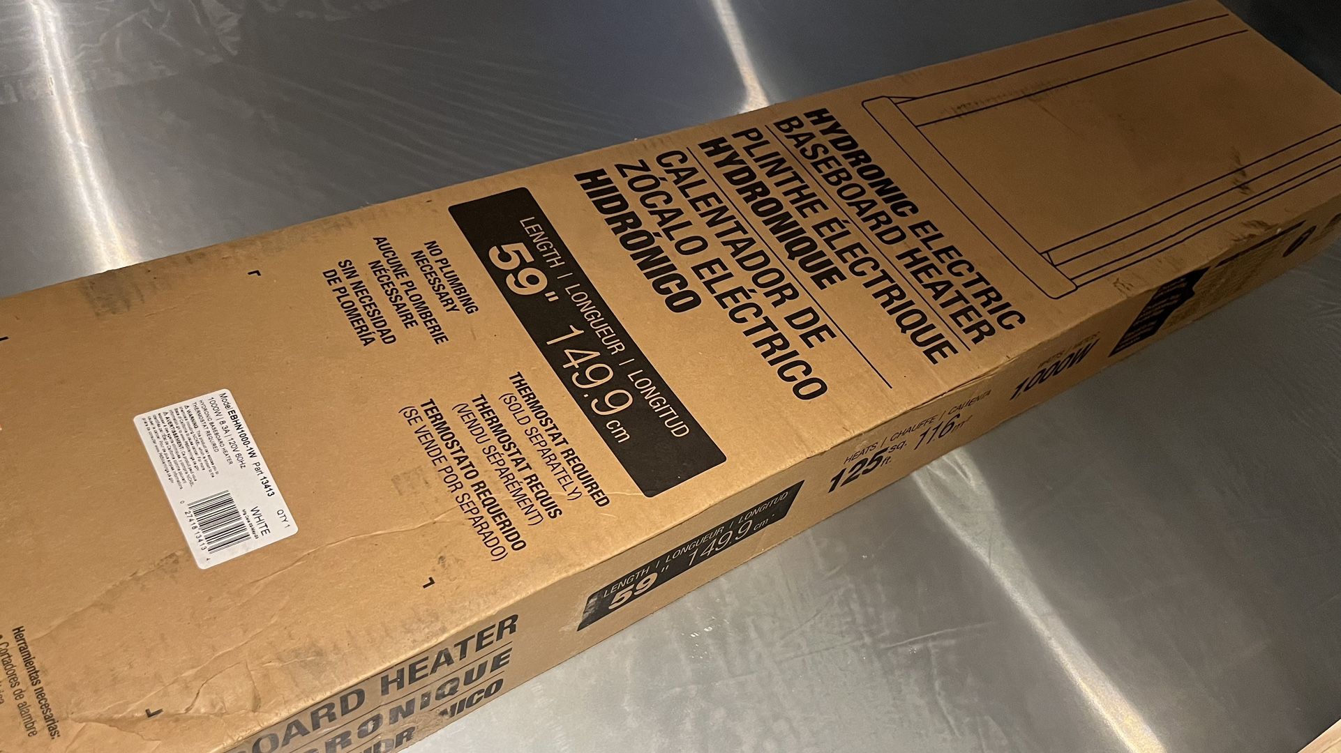 Cadet 59” 120 Volt Hydronic Baseboard Heater (new In box)