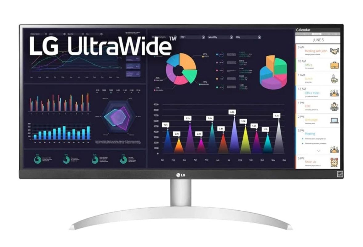 LG UltraWide FHD 29-Inch Computer Monitor 29WQ600-W, IPS with HDR 10 Compatibility, AMD FreeSync, and USB Type-C, White/Silver