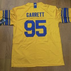 Garrett Yellow Rams Men Jersey Also Have Nacua And Stafford 