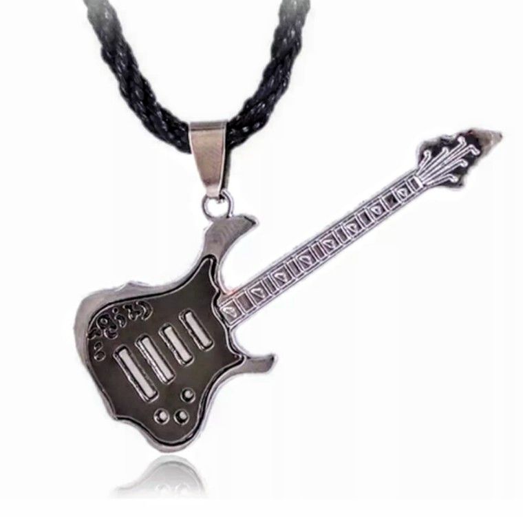 Nwt Stainless Steel Guitar Pendant