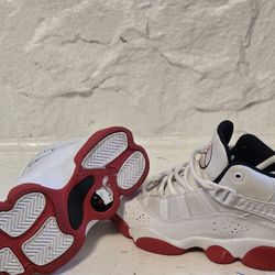 New White And Red Jordan's 12y Worn Once
