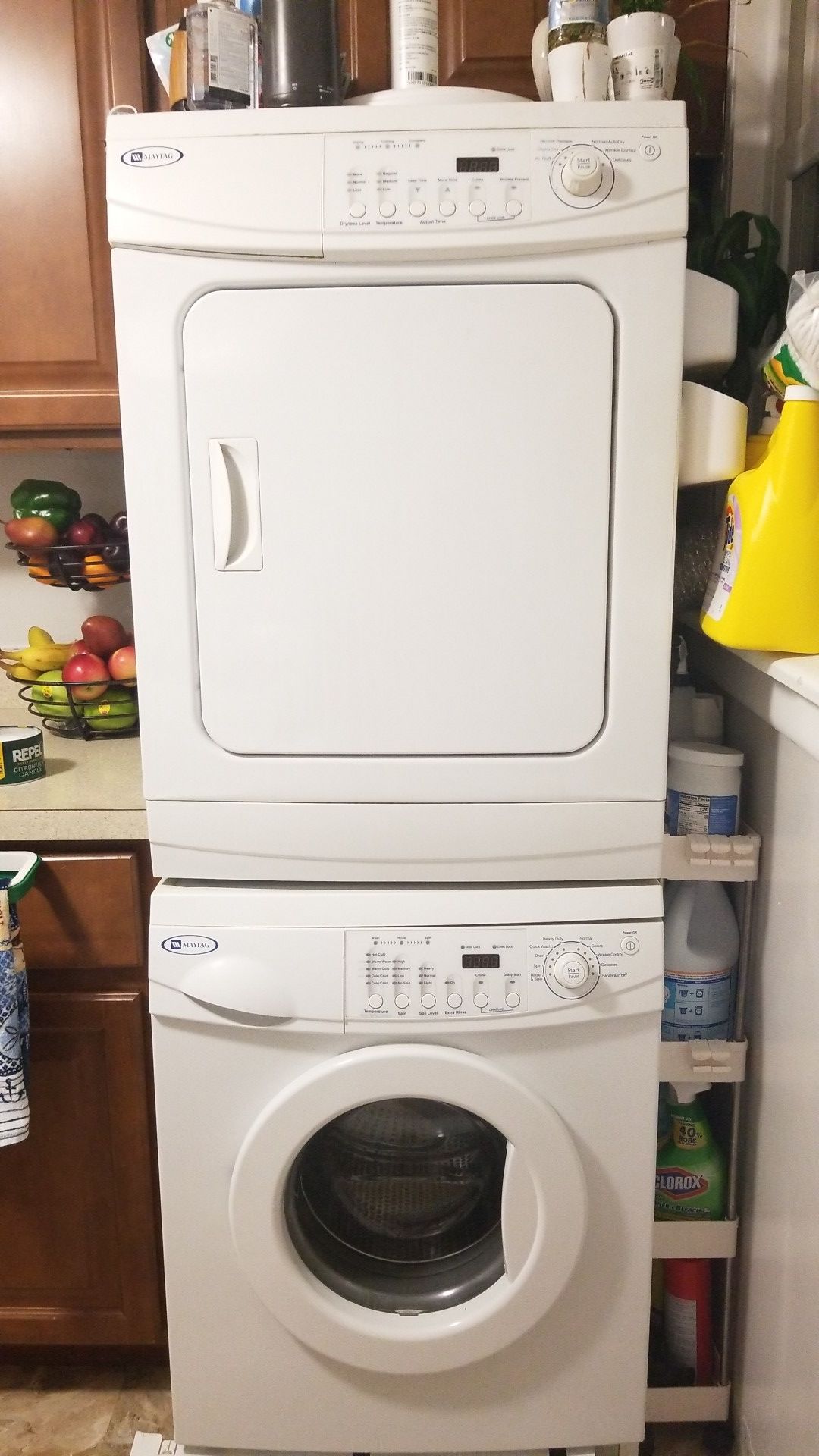 Maytag stackable washer and dryer