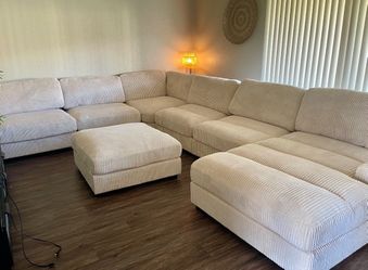 -Extra Large Sectional w/Ottoman-