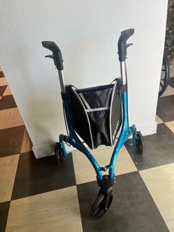 3-Wheel Rollator Walker with Storage Bag