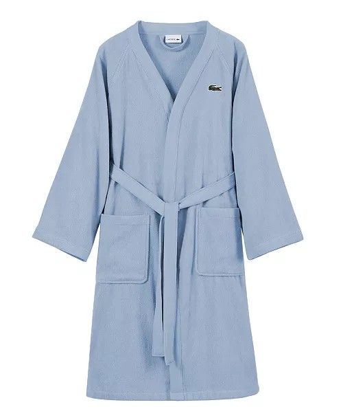 Lacoste Logo Patch 100% Cotton Pique Bath Robe
ONE SIZE
Color SKY