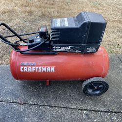 4 Horsepower 25 Gallon Craftsman Air Compressor Only Asking $90.00