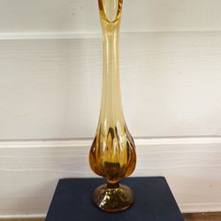 Viking Amber 6 Petal Swung Vase 