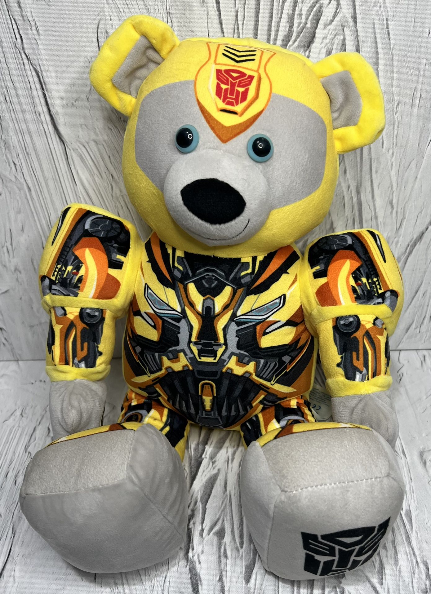 Bumblebee Transformers Teddy Bear 16" Plush Stuffed Animal Build A Bear BAB