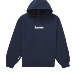 Supreme Navy Box Logo SIZE LARGE DSWT