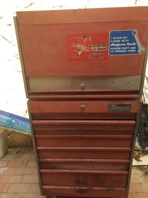 Snap on vintage tool box.