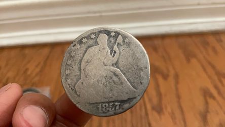 1857 seated liberty half dollar 90% silver