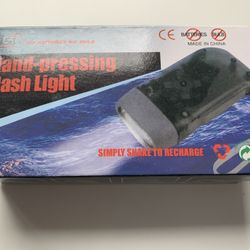 Hand-pressing Blue Flashlight Does not require batteries or bulbs Light  Excellent for emergency  Cash only  