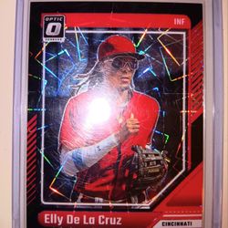 2024 PANINI DONRUSS ELLY DE LA CRUZ BLACK VELOCITY ROOKIE BASEBALL CARD /39