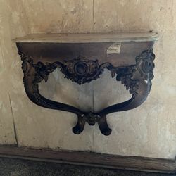 Antique French Hanging Wall Table Console 