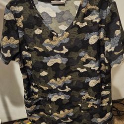 Scrub Tops Medical Womens Lot 2