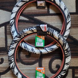 NEW Bicycle Bmx Fat Tires 20" White Splatter