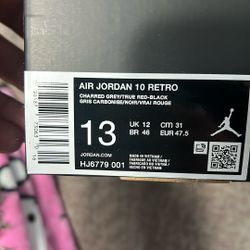 DS Jordan 10 “Shadow” Size 13 Never Worn