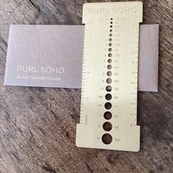 NEW Purl Soho Brass Needle Gauge