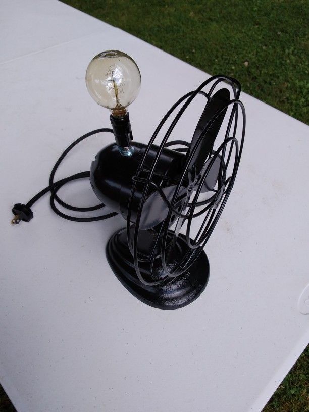 Antique Fan / Repurposed Lamp