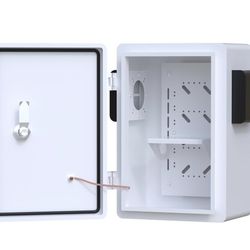 Outdoor Electrical Enclosure Box Weatherproof Junction Box Metal Electrical Cabinet,One-Piece Ventilation Design,Wall/Pole Mounted. (7.9" x 11.8" x 5.