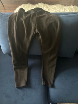$5 Size small black work pants-faux leather