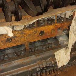 Old Car Straight 8 Motor 