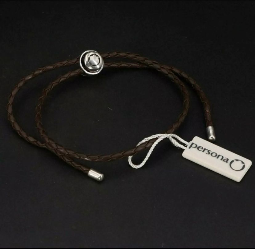 Leather Wrap Bracelet 925