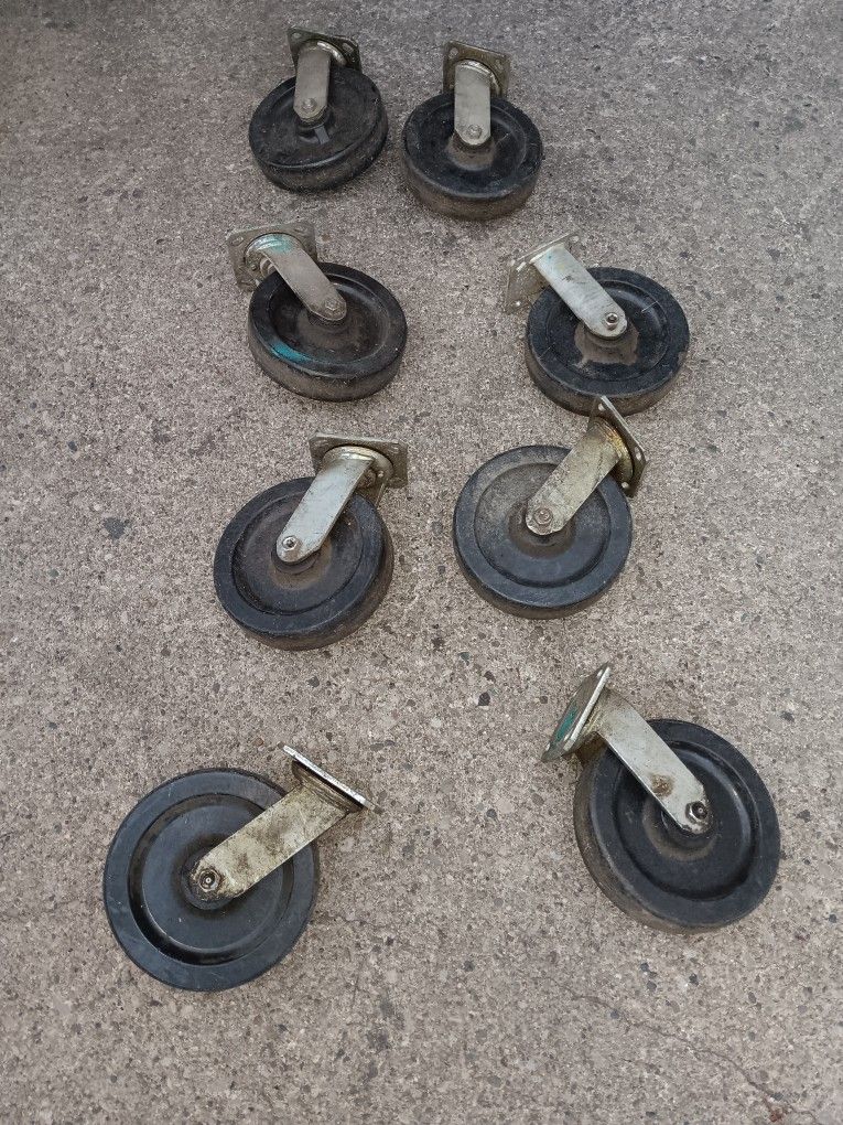 2 Sets Of Heavy Duty Industrial Casters