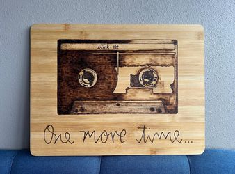 Personalized Bamboo Cutting Board - Hand-Burned Artwork